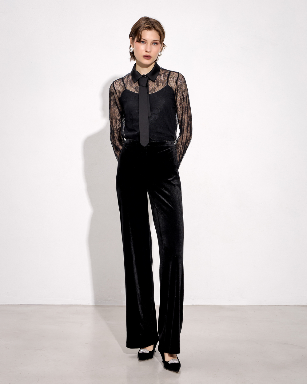 Παντελόνα Wide Leg βελούδο PASSAGER